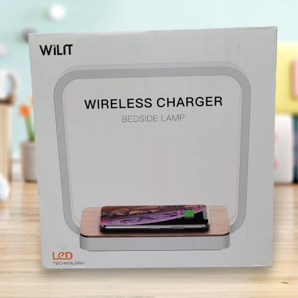 Bedside Lamp With Qi Wireless Charger Table Lamp 3 Step Dimmable Touch Control